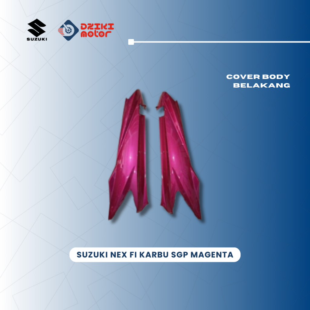 Cover Body Belakang Suzuki Nex FI Karbu Original SGP Magenta