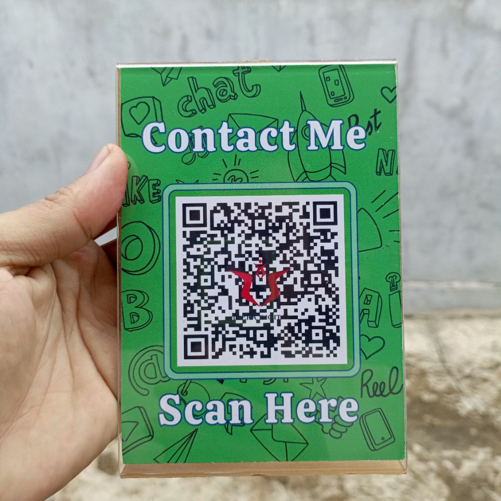 

Cetak Qr Code + Akrilik Ukuran A6 A5 & A4
