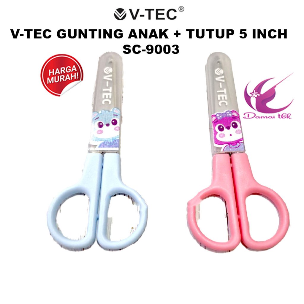 

V-Tec Gunting Anak Dengan Tutup 5 Inch Sc-9003