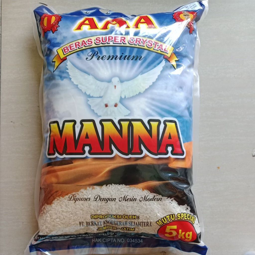 

Beras cap MANNA 5kg