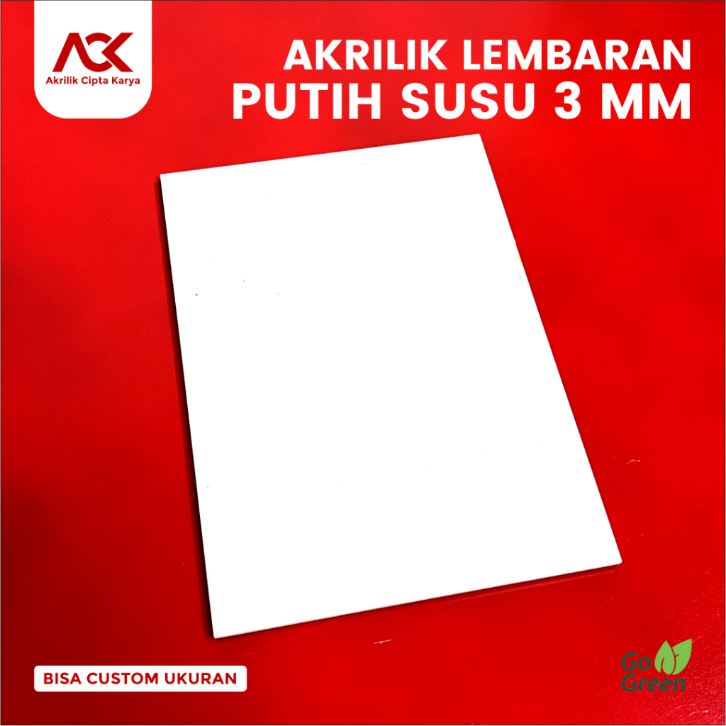 

Akrilik Lembaran-Akrilik Potongan-Akrilik Custom Ukuran-3mm Putih Susu Glossy