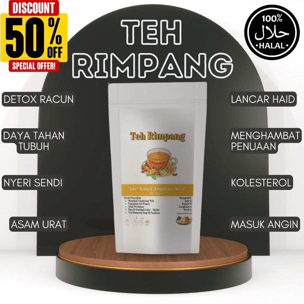 

Teh Rimpang JSR - Dr ZAIDUL AKBAR inspired - Teh Rempah Jahe Kunyit Sereh Lengkuas | Herbal Tradisional Jaga Imun & Hangatkan Tubuh