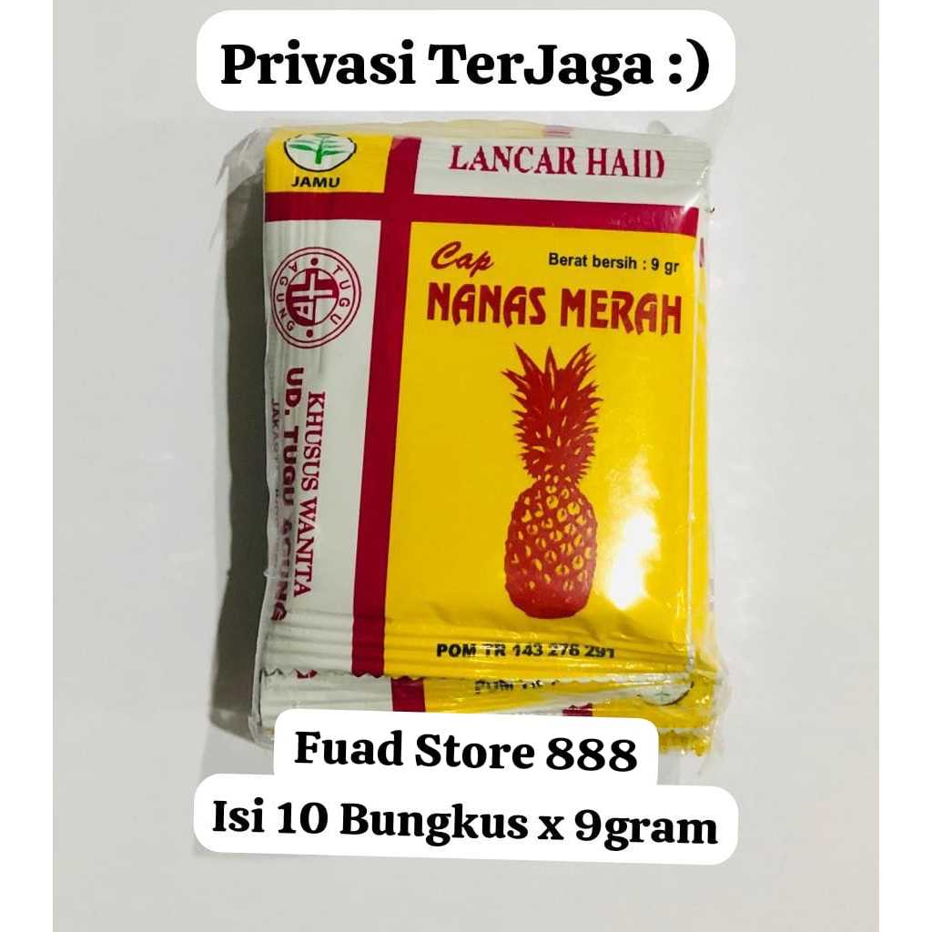 

Cap Nanas Merah - Jamu Lacar Haid Isi 10 Sachet