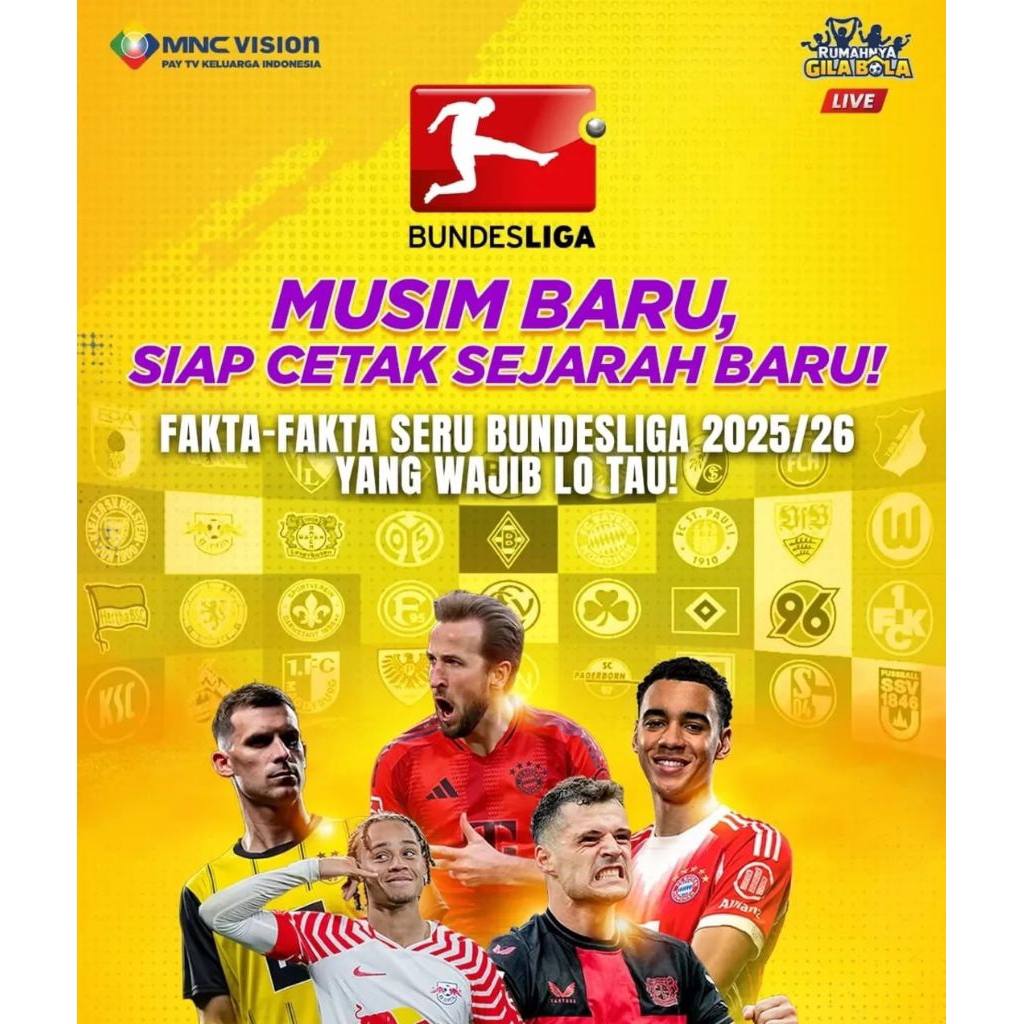 Voucher Paket Tambahan Jawara MNC Vision Gibol 30 Hari Special Bundesliga