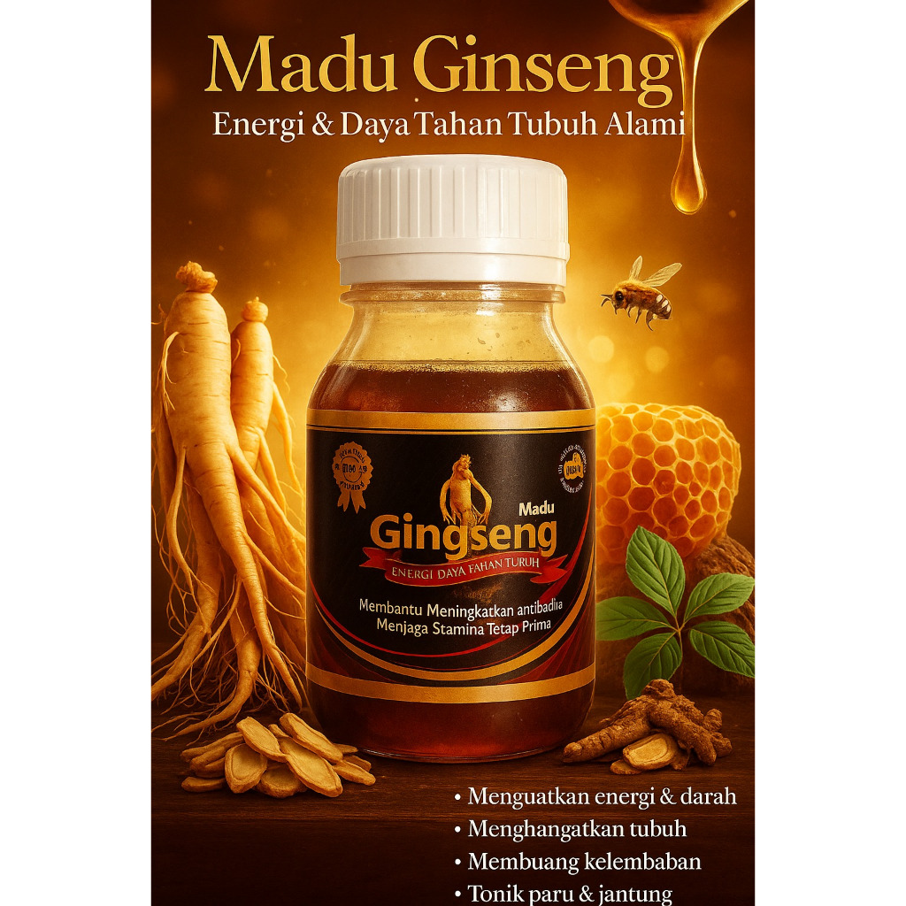 

MADU GINGSENG UNTUK STAMINA MENURUN, MUDAH LELAH, DAN MUDAH CAPEK