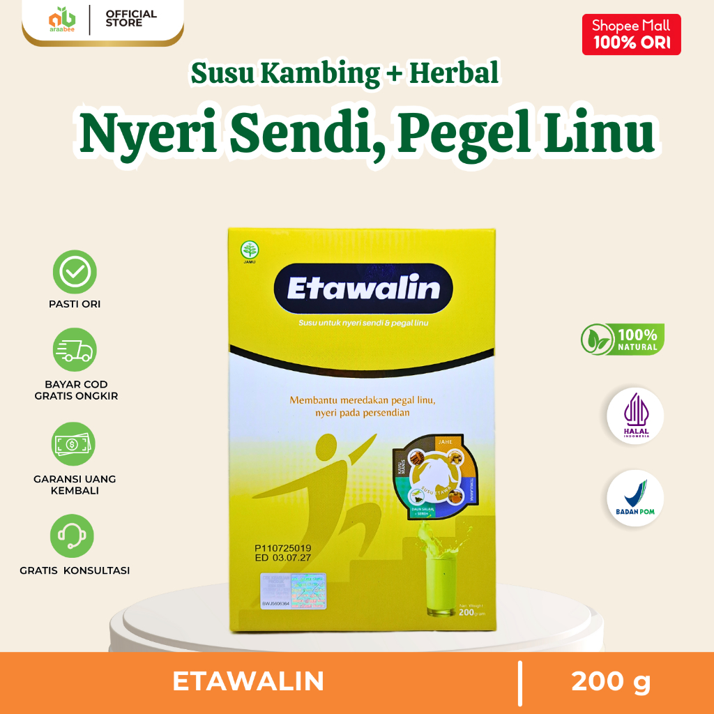 

Etawalin Susu Kambing Etawa Herbal Membantu Mengatasi Asam Urat, Rematik dan Nyeri Sendi