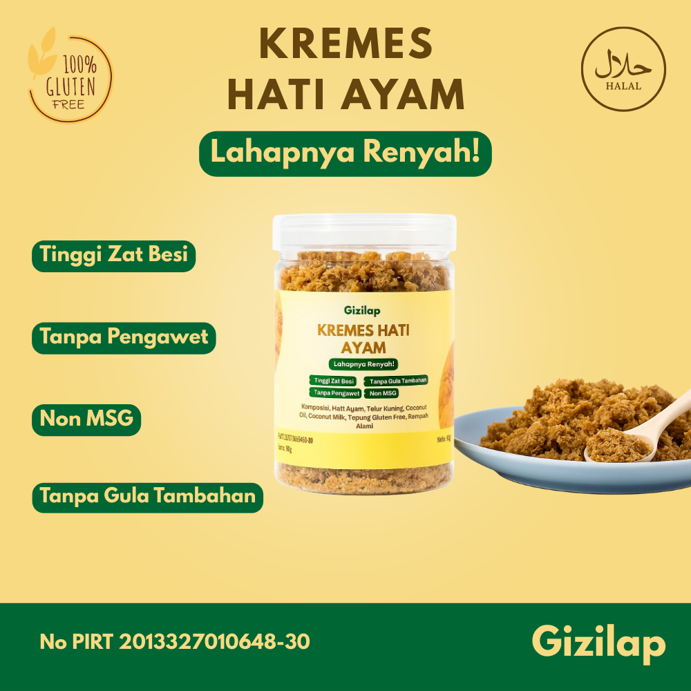 

KREMES HATI AYAM MPASI ORGANIK GLUTEN FREE