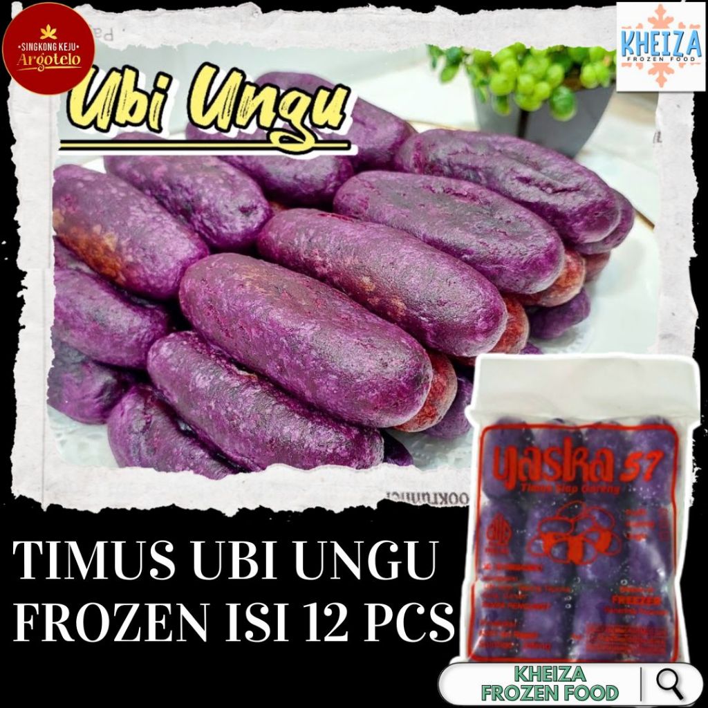 

ARGOTELO TIMUS Tela Putih Crispy - Timus Ubi Ungu isi 12 pcs Siap Goreng Oleh-Oleh Frozen - Kheiza