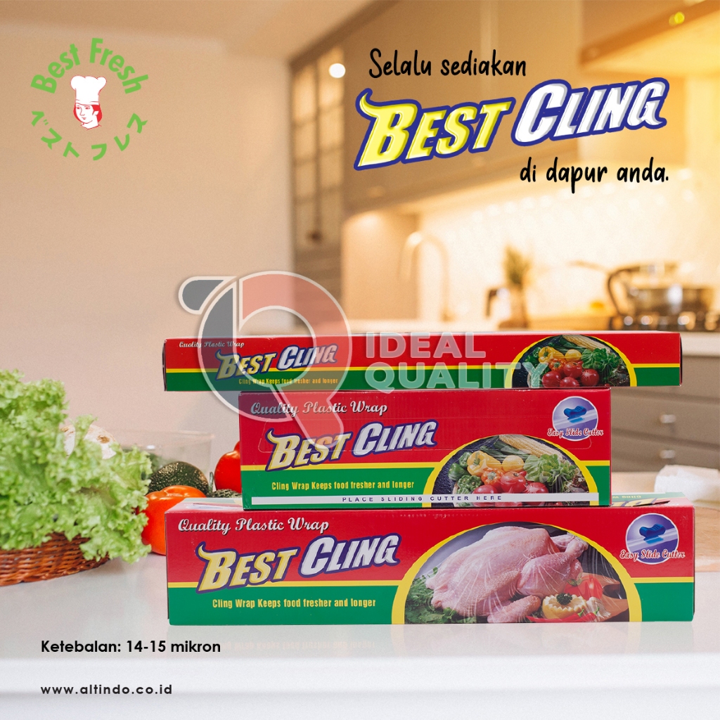 Wrapping Plastik Makanan 45 cm x 500 m BC 45  Best Cling Wrapping Cling Wrap Plastik Buah