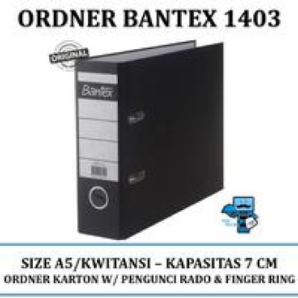 

Odner Bantex 1403 A5 Economic Hitam ( kwitansi) 7cm (12pcs)