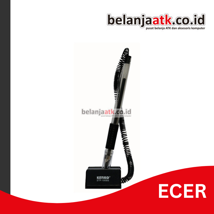 

[ECER] Pulpen Meja/Stand Pen Kenko STP-100G (Bolpoin/Bolpen Meja untuk Kantor)