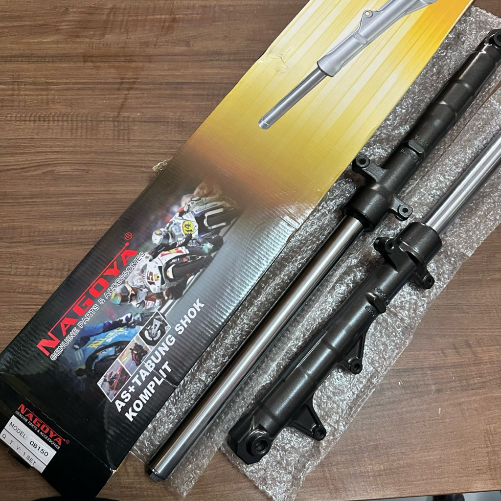 NAGOYA CB150 AS TABUNG DEPAN SHOCK ASSY SHOK SOK FRONT FORK COVER TUBE KIRI KANAN KIT SET KOMPLIT MO
