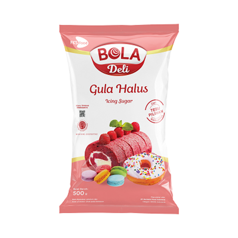 

Bola Deli Gula Halus 500gr Icing Sugar – Gula Bubuk Halus untuk Kue, Donat, Macaron, Dessert