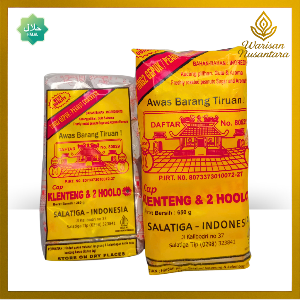 

Tingting Gepuk Cap Klenteng & 2 Hoolo Asli oleh-oleh Khas Salatiga