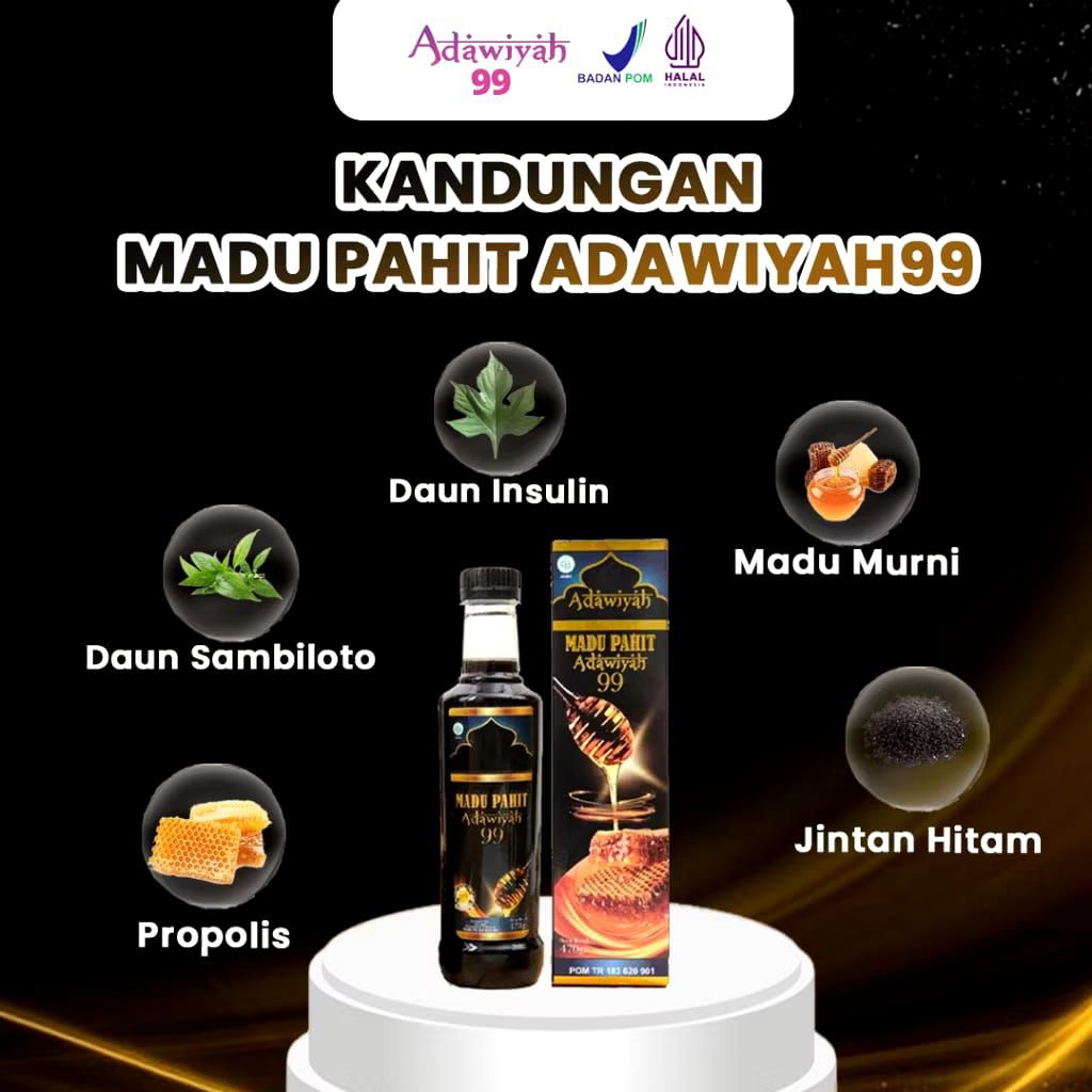 

Obat Diabetes Mujarab / Obat Kencing Manis Ampuh / Madu Pahit Adawiyah Asli / Madu Pahit Terbaik Adawiyah 99 - Obat Lambung / Obat Maag