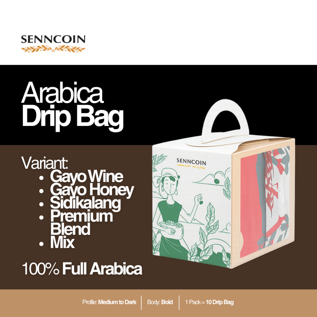 

SENNCOIN Arabica Dripbag Coffee (NEW PACKAGING)
