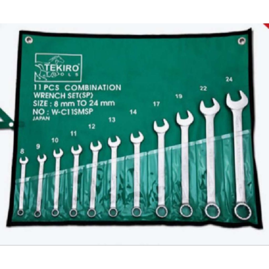 KUNCI RING PAS SET SUNK PANEL 11 PCS 8-24 MM TEKIRO (SP-C11SM)