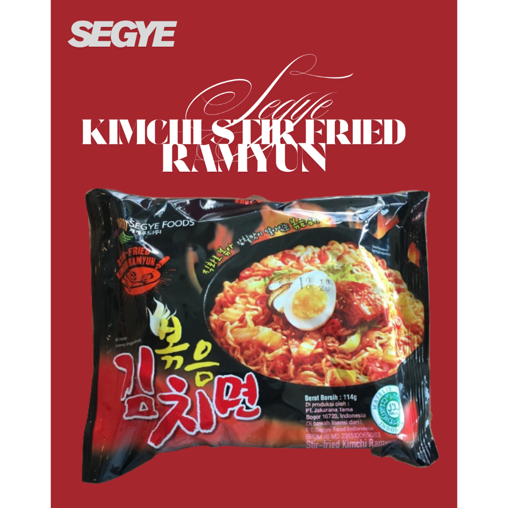 

SEGYE RAMYUN - STIR-FRIED KIMCHI RAMYUN - HALAL MUI