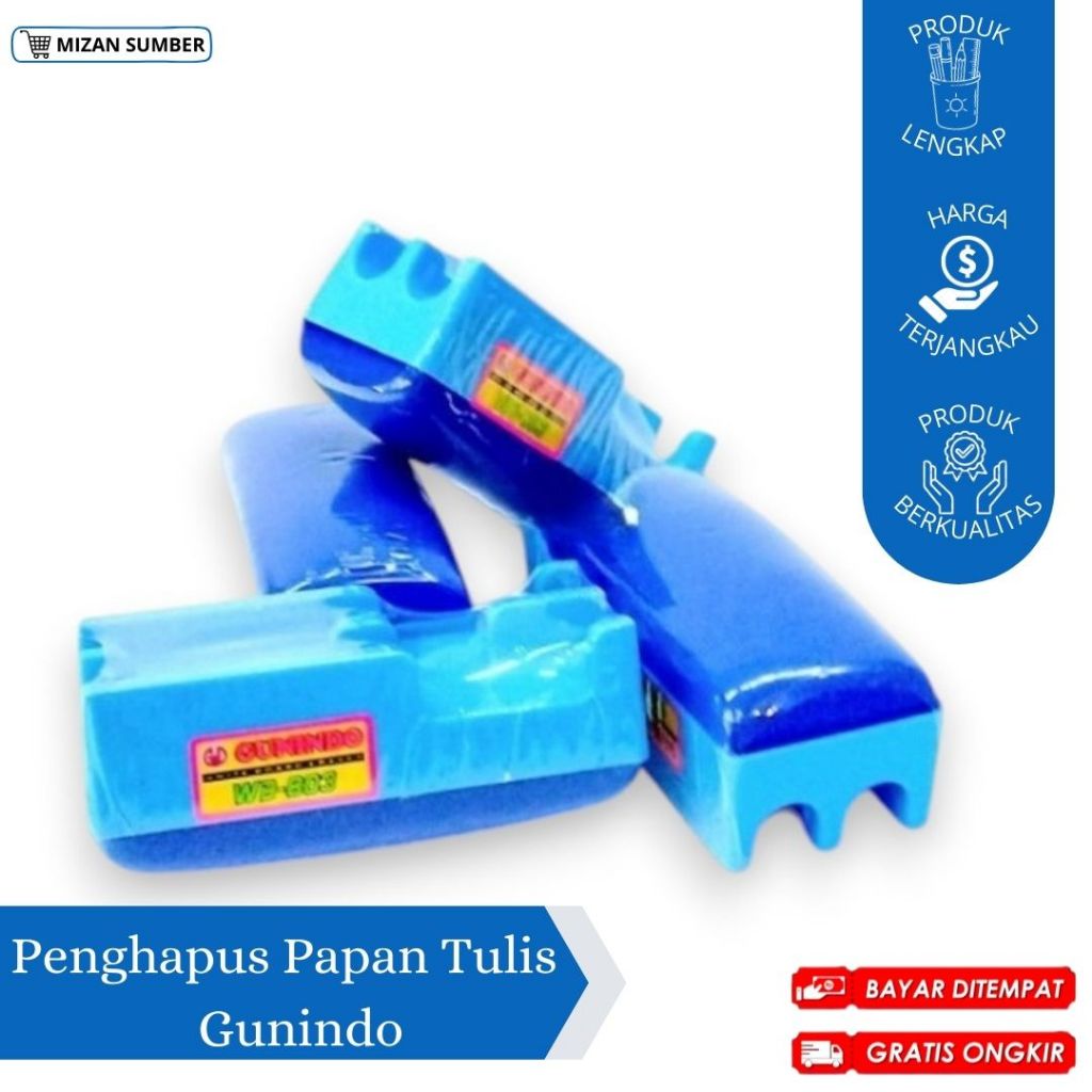 

PENGHAPUS PAPAN TULIS WB GUNINDO / PENGHAPUS PAPAN TULIS WB 803 / WHITE BOARD ERASSER / WHITE BOARD / ALAT TULIS KANTOR / PERLENGKAPAN SEKOLAH / PERLENGKAPAN KANTOR / ATK