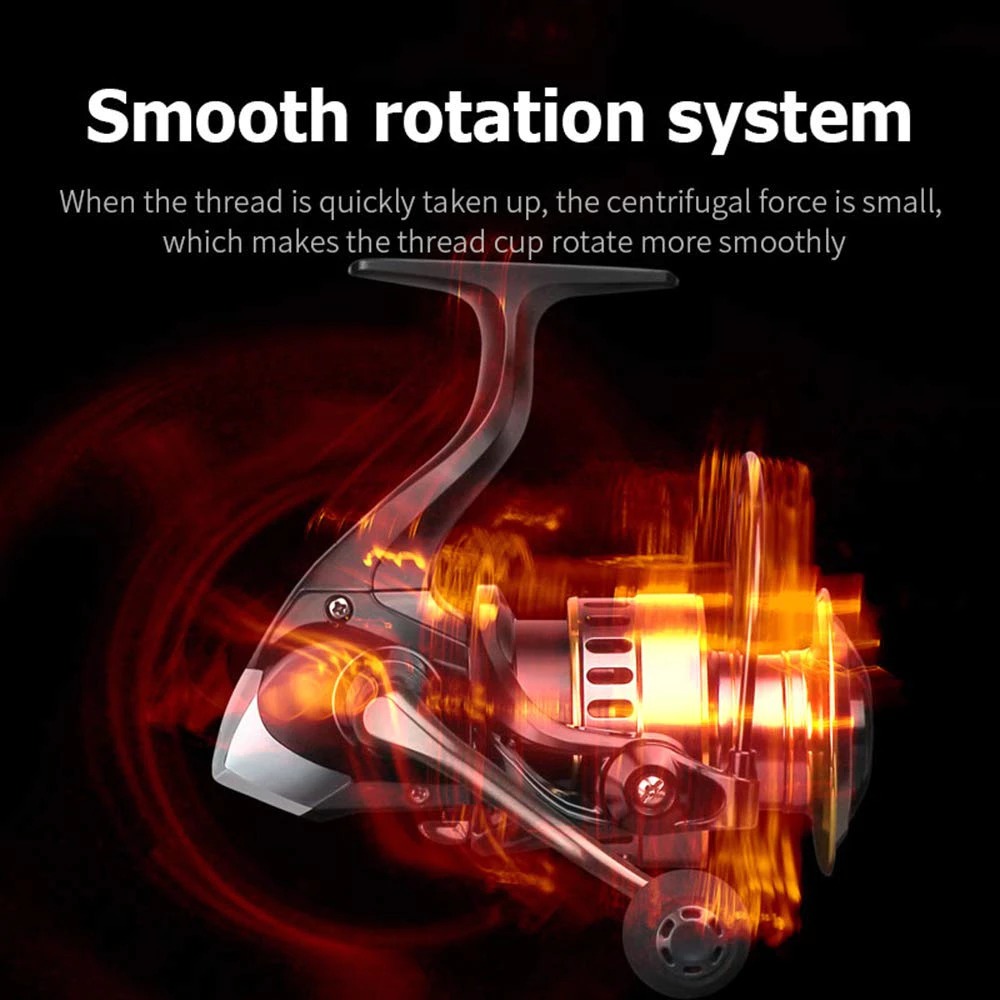 HOT DEALS REEL PANCING METAL HE500 - 7000 80KG SPINNING REEL METAL SPOOL FISHING REEL GEAR RATIO: