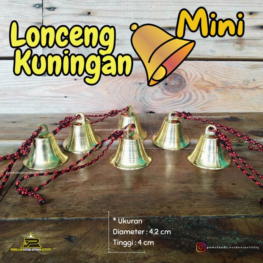 Lonceng Mini Kuningan  / Lonceng Unyil / Lonceng Kuningan /Bel lonceng mini /Lonceng Natal Mini / Lo