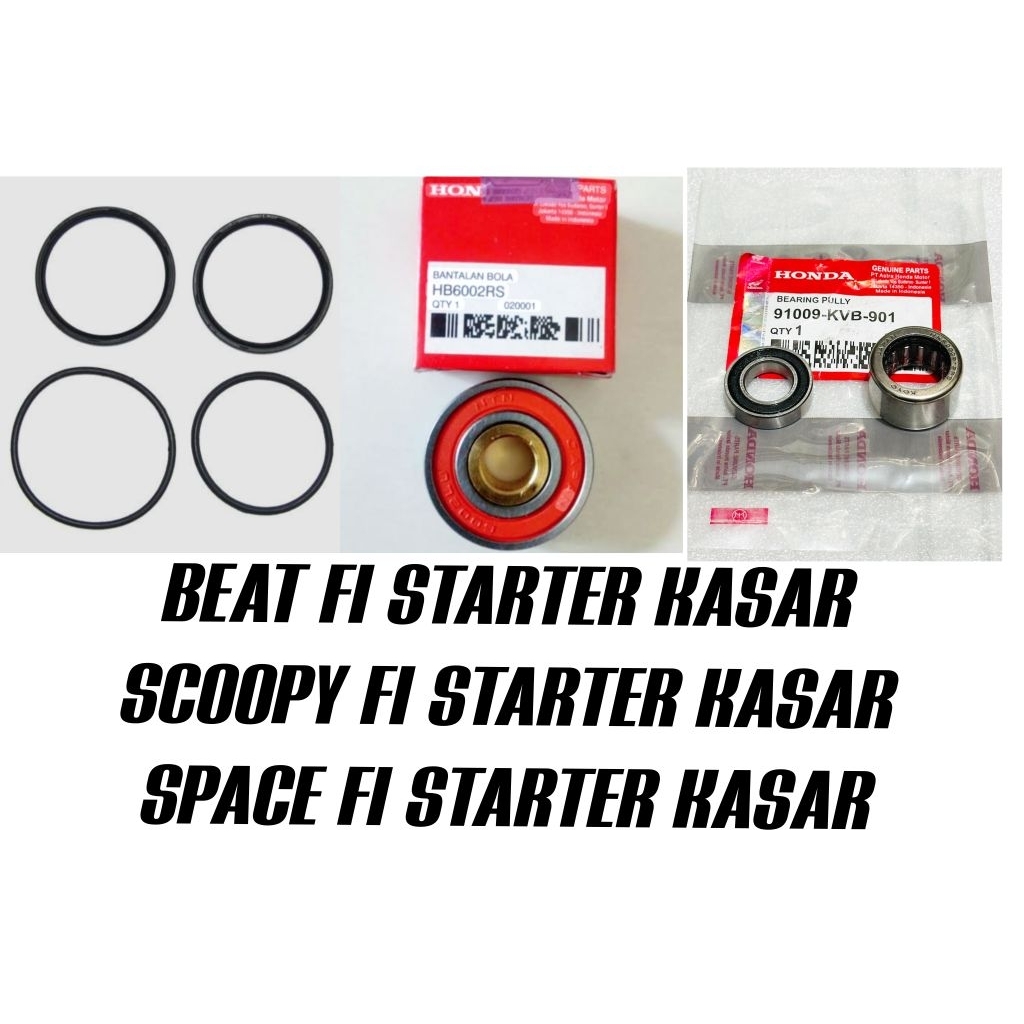 Bearing Pully + Laher Needle KVB + Bearing bak CVT KVB +Sil pully KZL  Beat Fi Scoopy Fi Spacy Fi  O