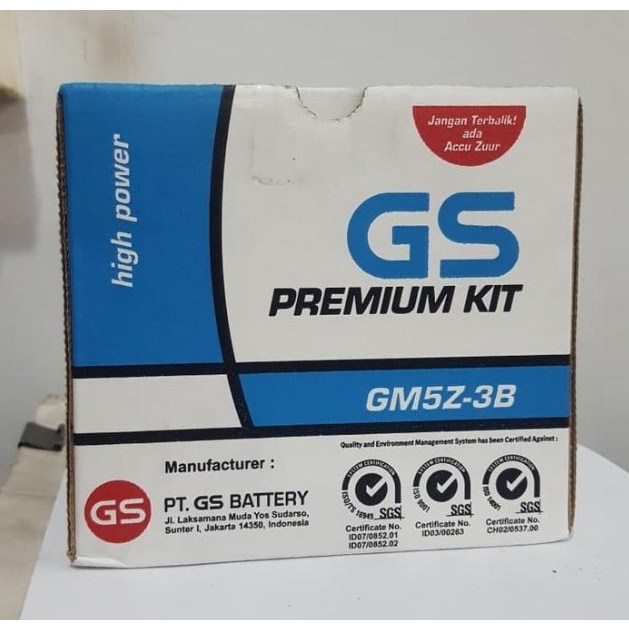 AKI GS Astra GM5Z-3B | (Aki Motor Mio Sporty, Jupiter, Vega & Vespa) AKI BASAH 12V 5A