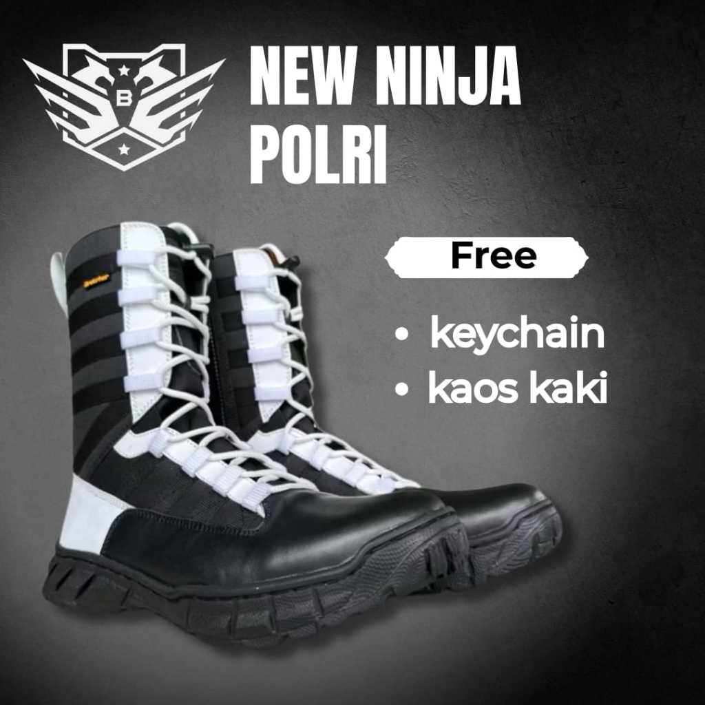 BROTRHER Ninja Provos Polri Sepatu Pdl Kulit Asli
