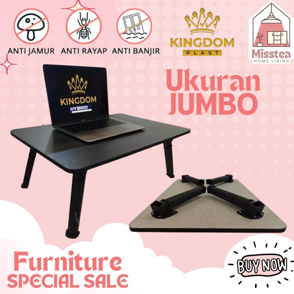 [READY STOCK] KINGDOM PLAST MEJA LIPAT TATAMI / MEJA ANAK / BELAJAR / PLASTIK / WARNA / SEKOLAH / NG