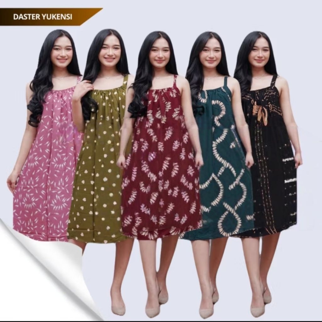 Daster Yukensi Tali Bahan Rayon | Dress Tanktop | Baju Tidur Wanita