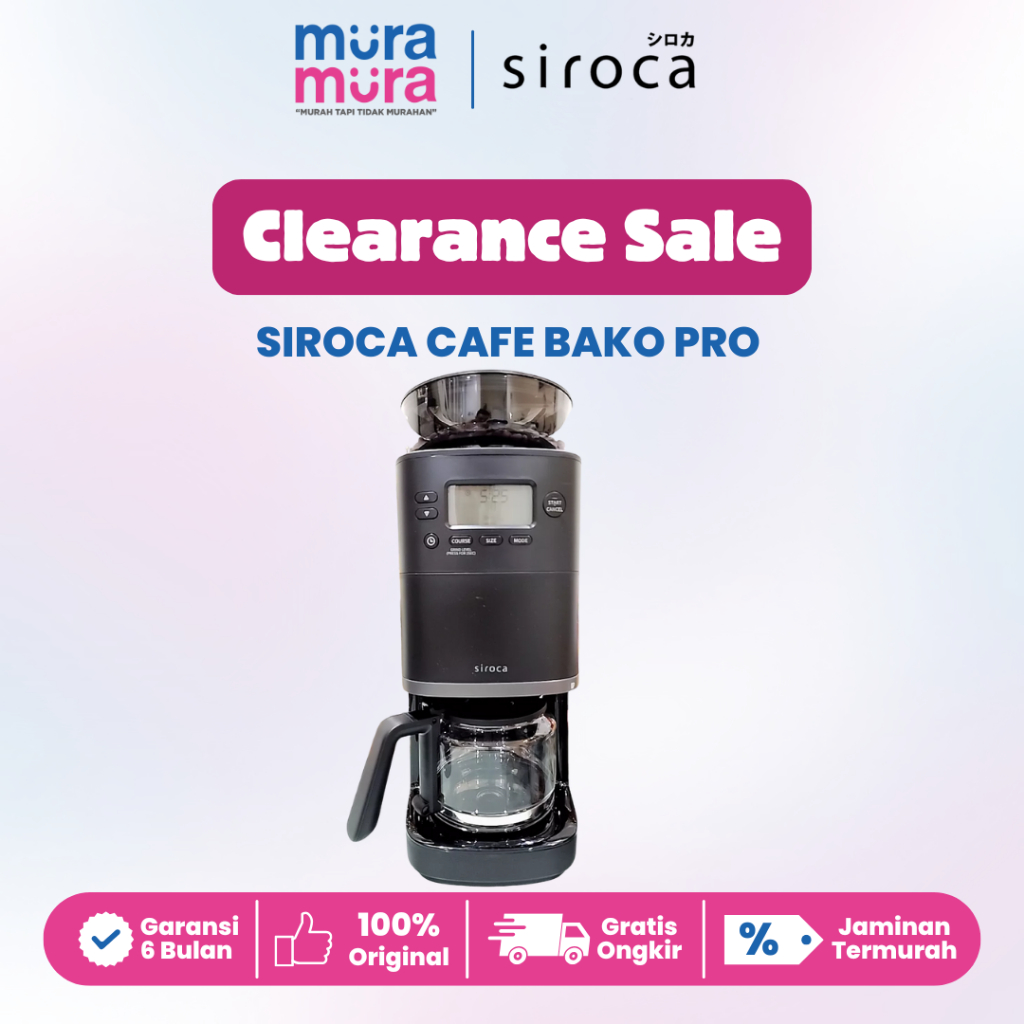 Clearance Sale Siroca Cafe Bako Pro Fully Automatic Coffee Maker - Mesin Kopi Otomatis Terbaru