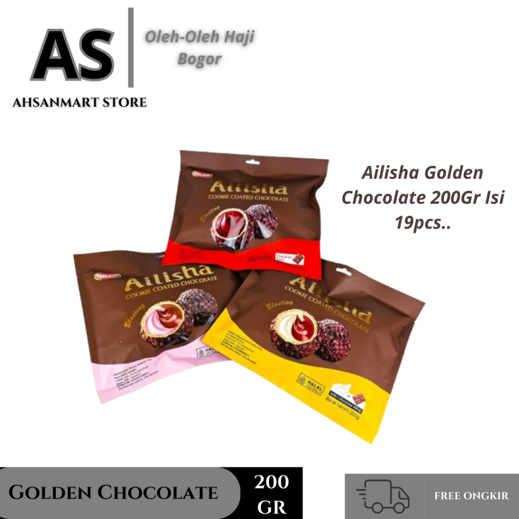 

Ailisha Cookie Coated Chocolate 200g / Cookie Coated Choklate
