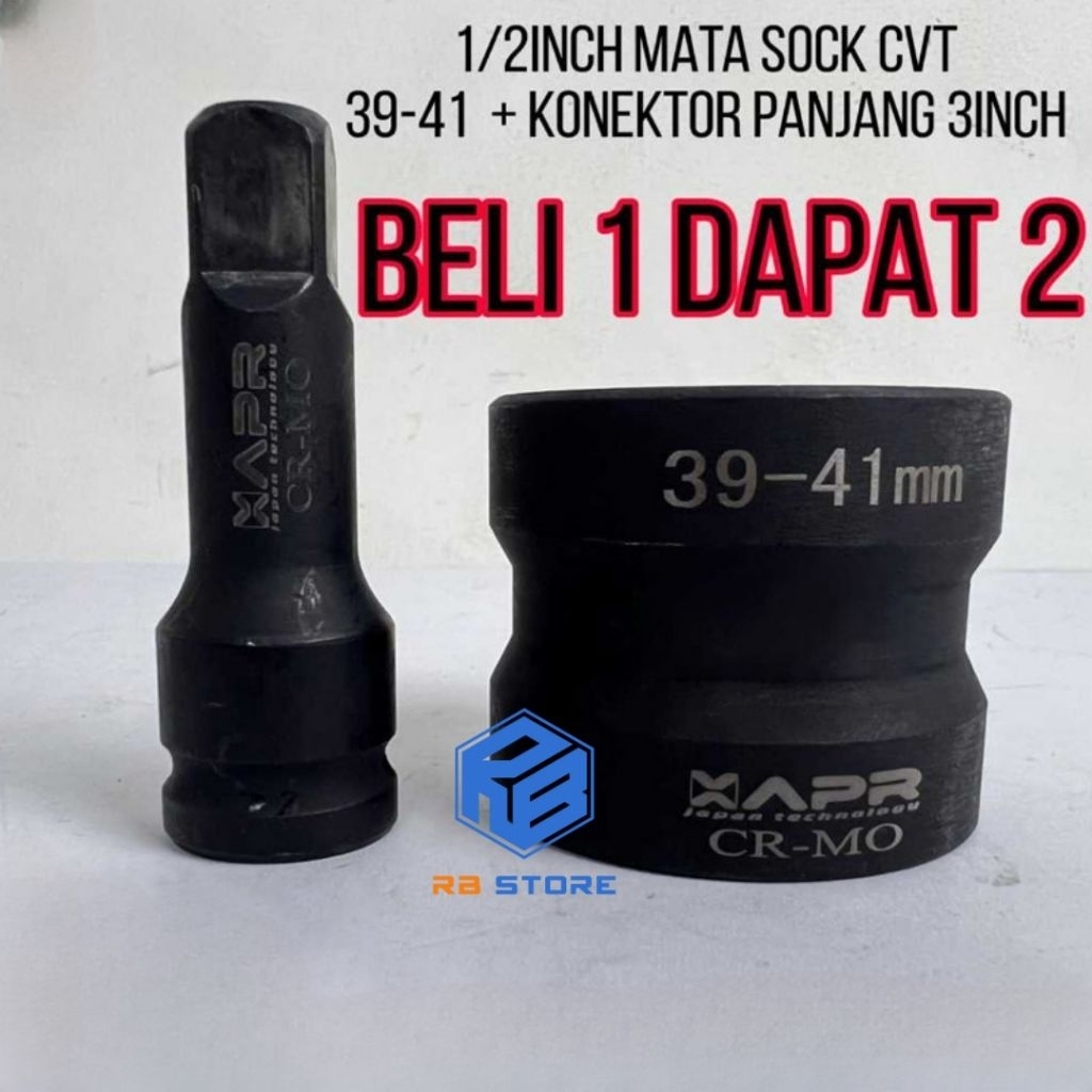 mata sock cvt 39 41 mm  titanium untuk impact wrench Mata Sock Impact Tool Impact Socket 24mm