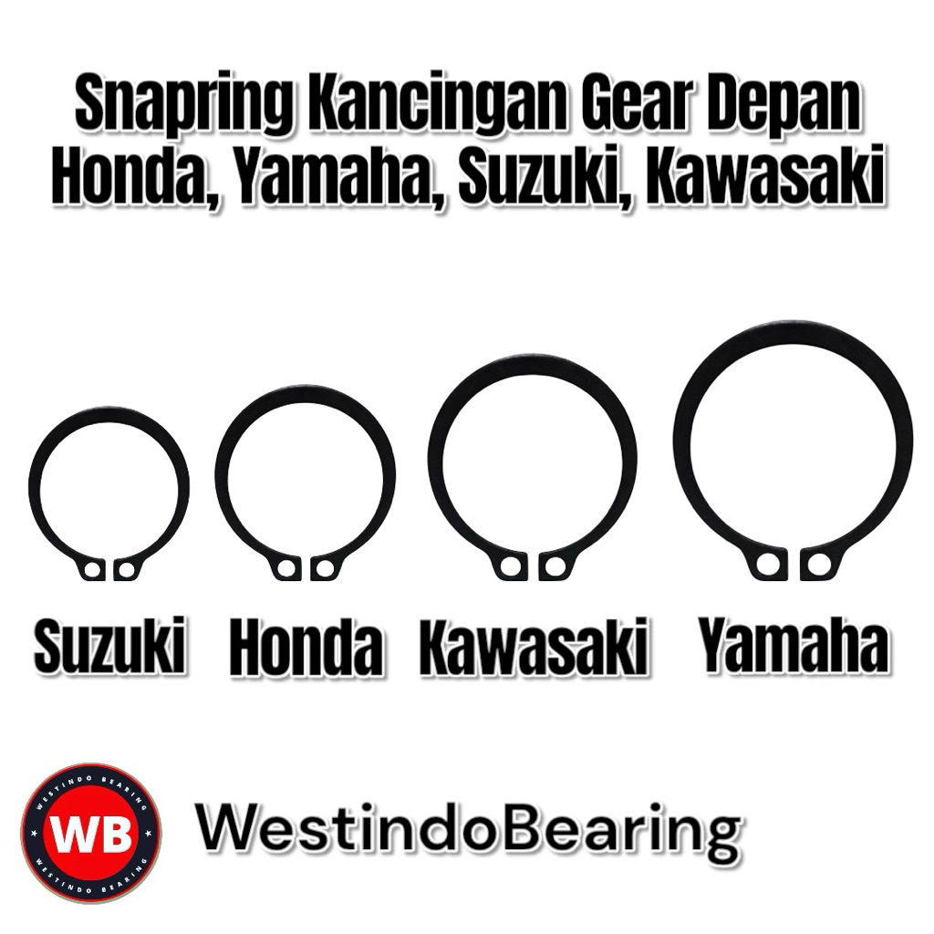 Snap Ring Snapring Kancingan Gear Depan Motor Universal