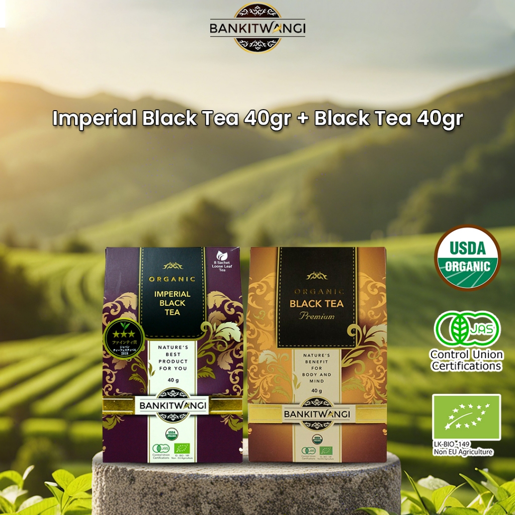 

Paket Bundling Bankitwangi Organic Imperial Black Tea 40gr + Black Tea 40gr