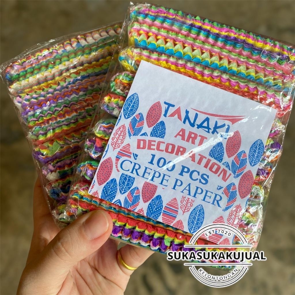 

(ECER)kertas crepe potong/kertas krepe potong