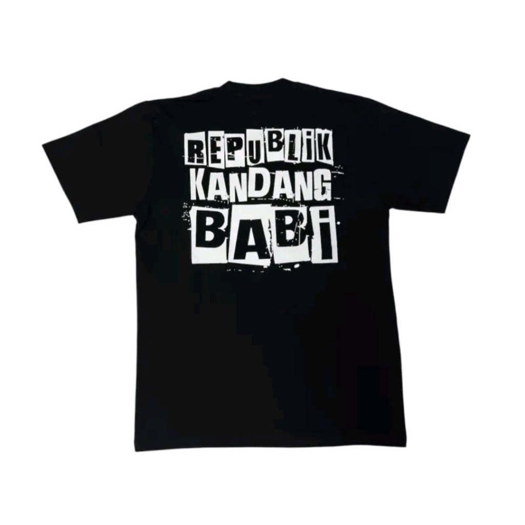 Kaos T-Shirt V3 Republik Kandang Babi Baju Distro Republik Kandang Babi Pria Wanita Cotton Combed 24