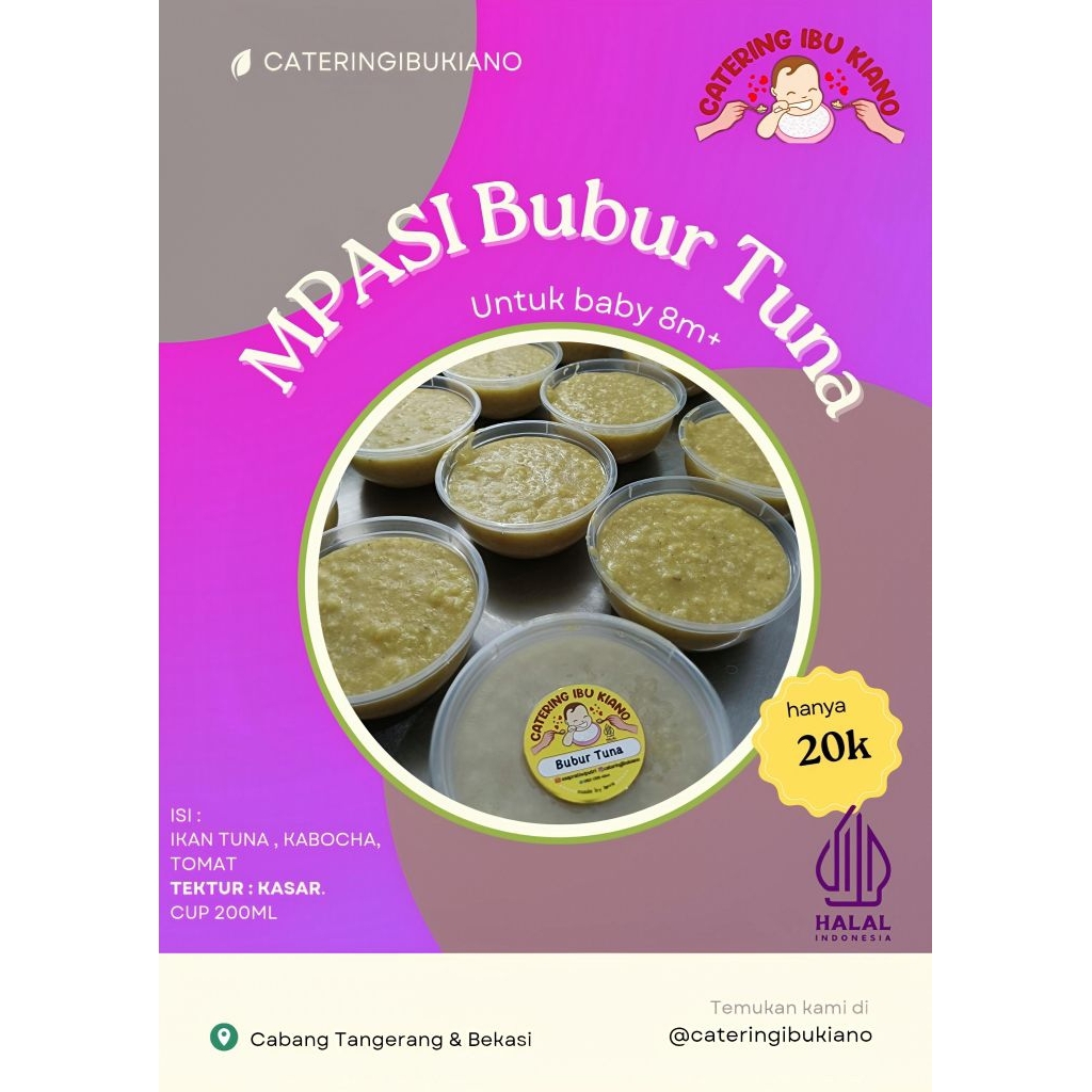 Bubur Tuna Catering Mpasi Bayi Frozen