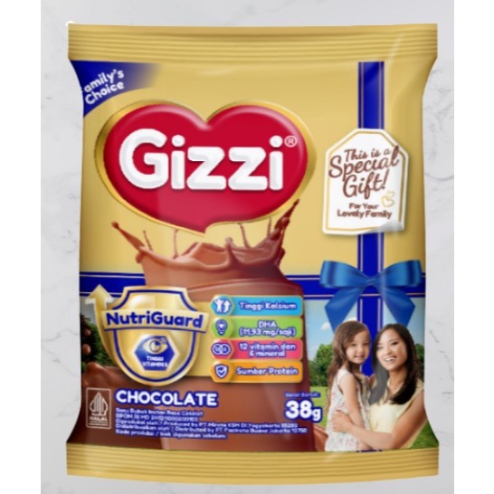 

[1 PCS] Gizzi Susu Bubuk Sachet CHOCOLATE | 38 gram
