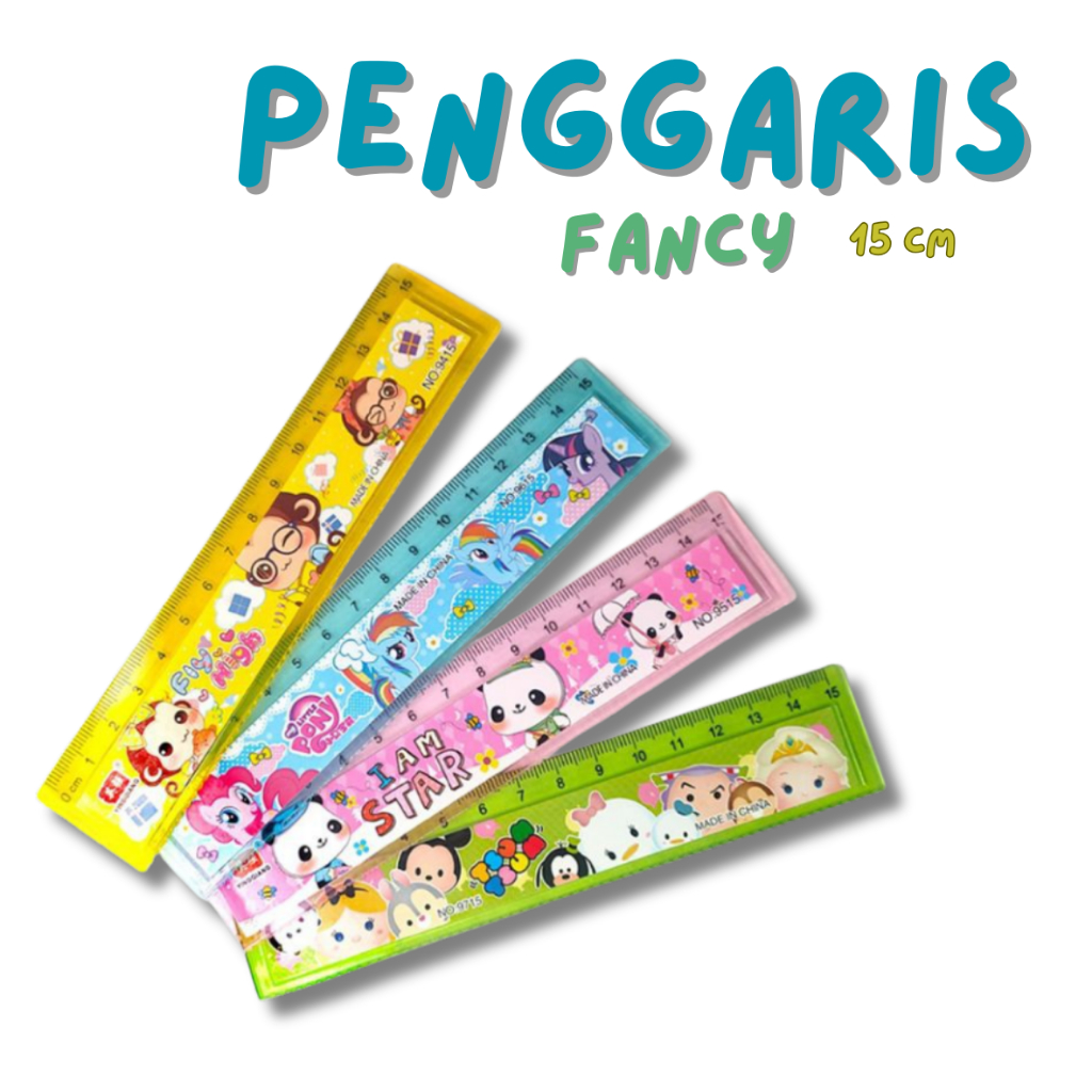 

PENGGARIS PLASTIK 15 CM FANCY (041)