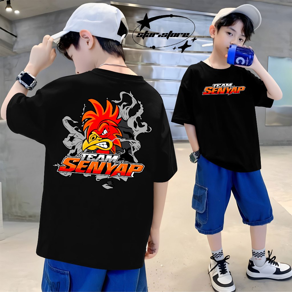 KAOS ANAK TEAM SENYAP - T SHIRT TEAM SENYAP - TEAM SENYAP - KAOS ANAK COD SEHARI JADI