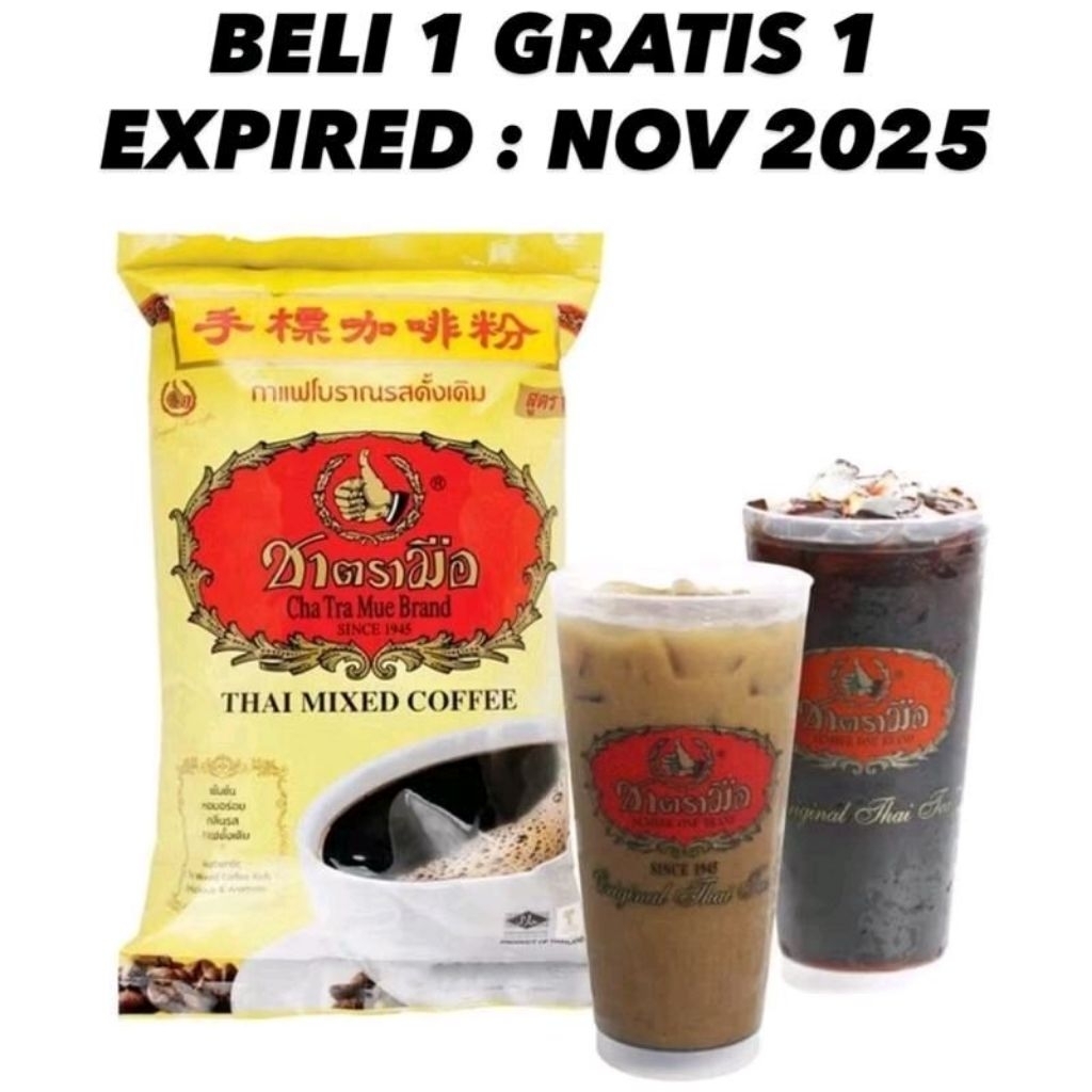 

THAI MIXED COFFEE CHATRAMUE 1 KG PAKET ISI 2