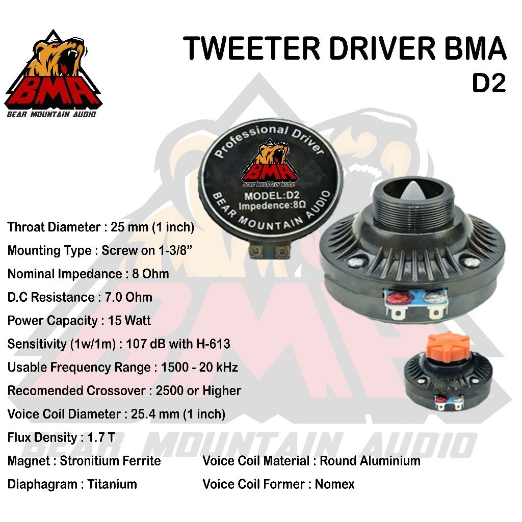 DRIVER TWEETER BMA D2