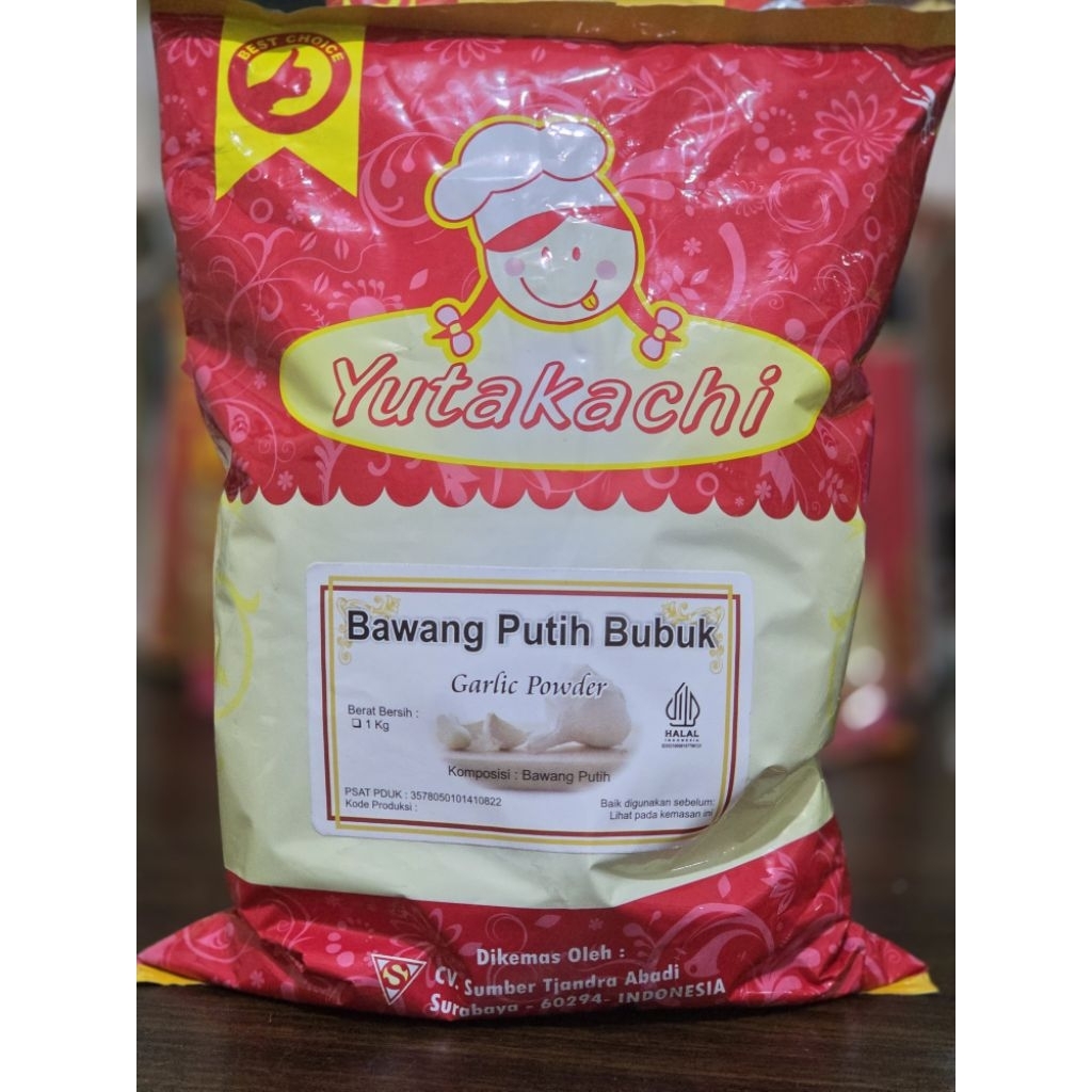 

Bawang Putih Bubuk Murni Yutakachi 1 kg Bumbu Rempah Alami Garlic Powder