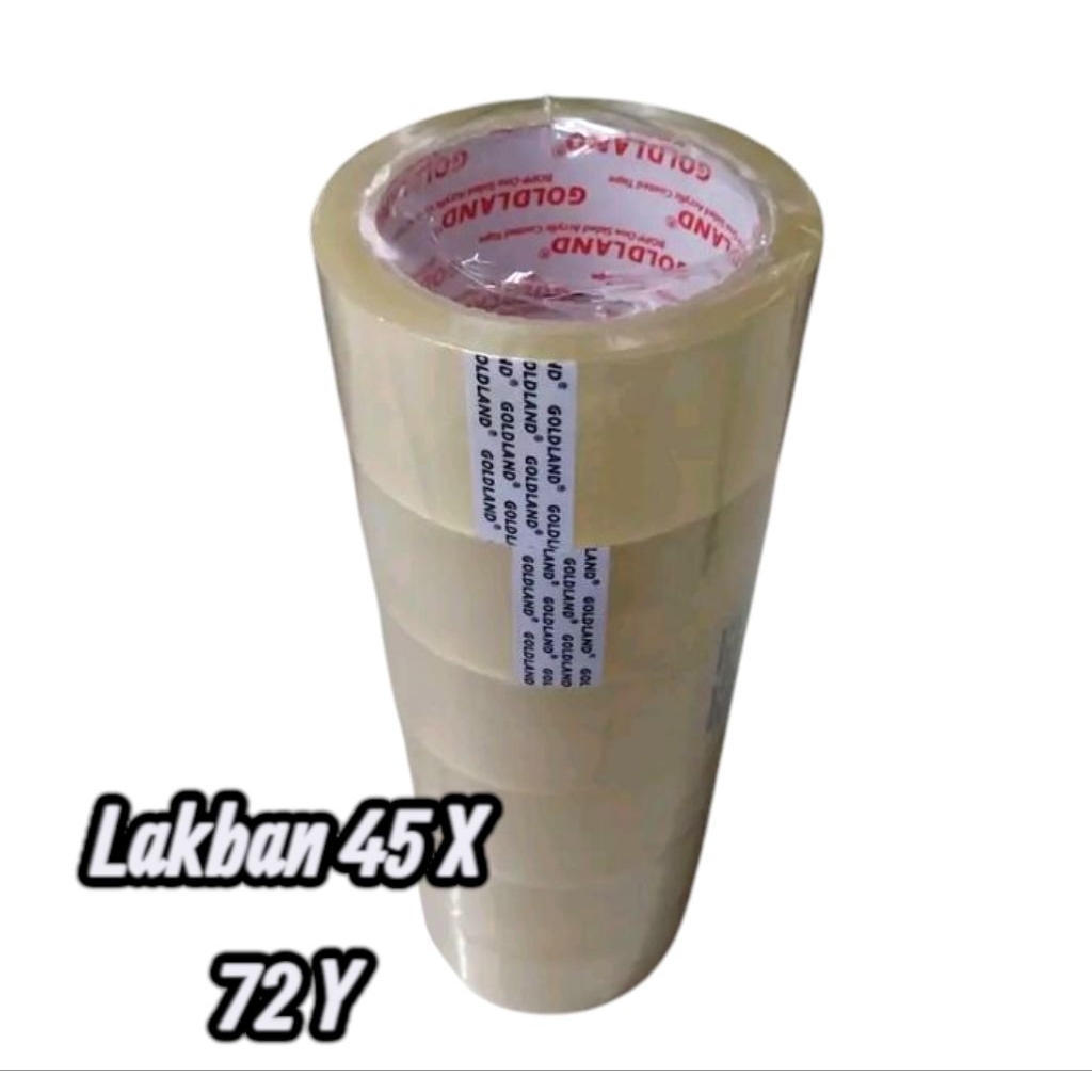 

Lakban Yatta bening coklat sangat kuat 45x90y ada varian