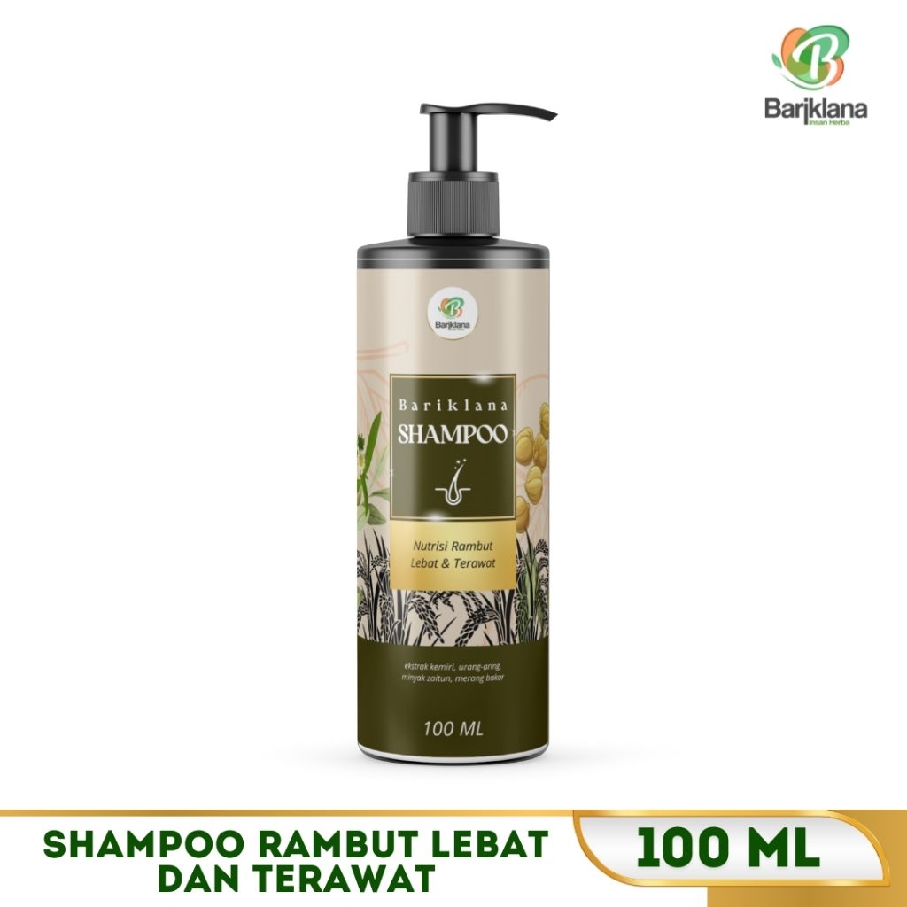 Shampoo Bariklana | Shampoo Non SLS - Shampoo untuk Rambut Rontok dan Berketombe dengan Ekstrak Kemi