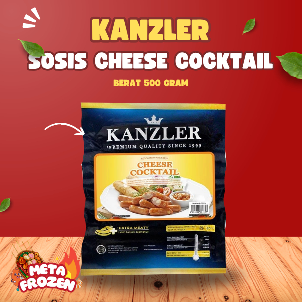

KANZLER SOSIS CHEESE COCKTAIL BERAT 500 GR