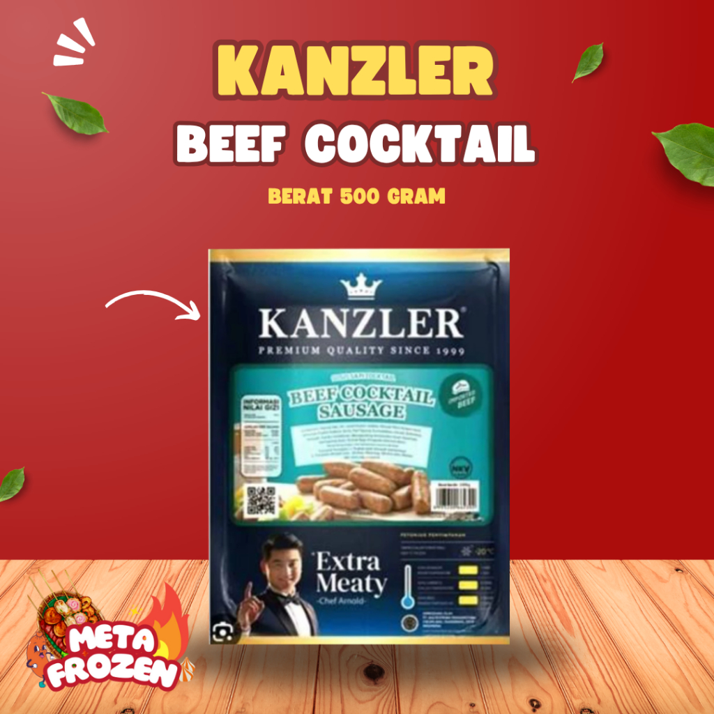 

Kanzler Sosis Beef Cocktail Sausages 500 gr / Sosis Cocktail
