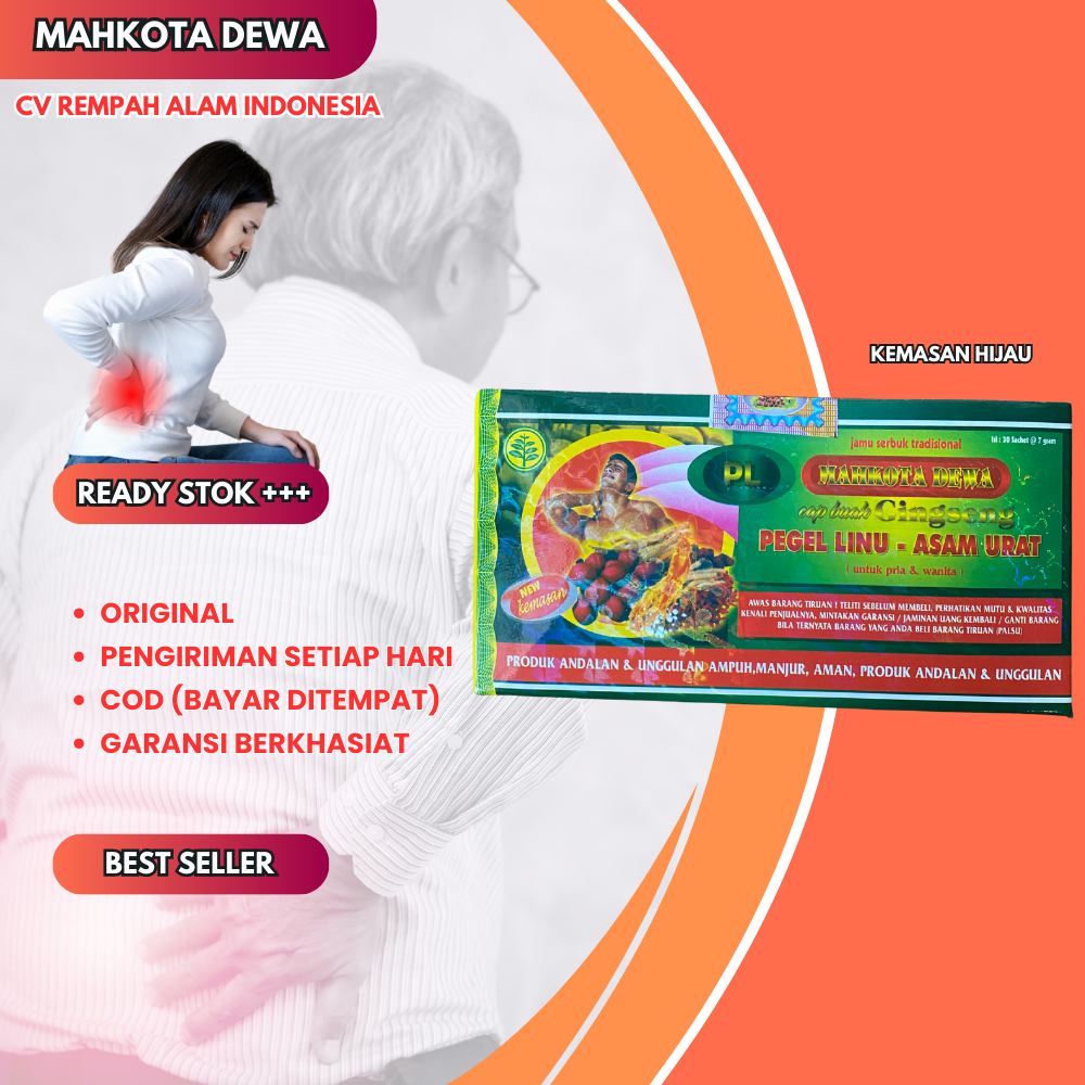 

Jamu Serbuk Pegal Linu Mahkota Dewa Hijau 30 Sachet
