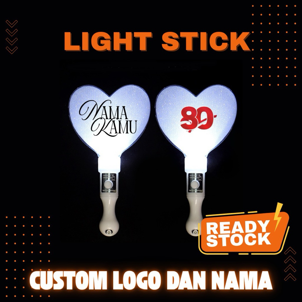 50PCS STICK LOVE PUTIH LOGO STIKER TIMBUL acara kantor reuni